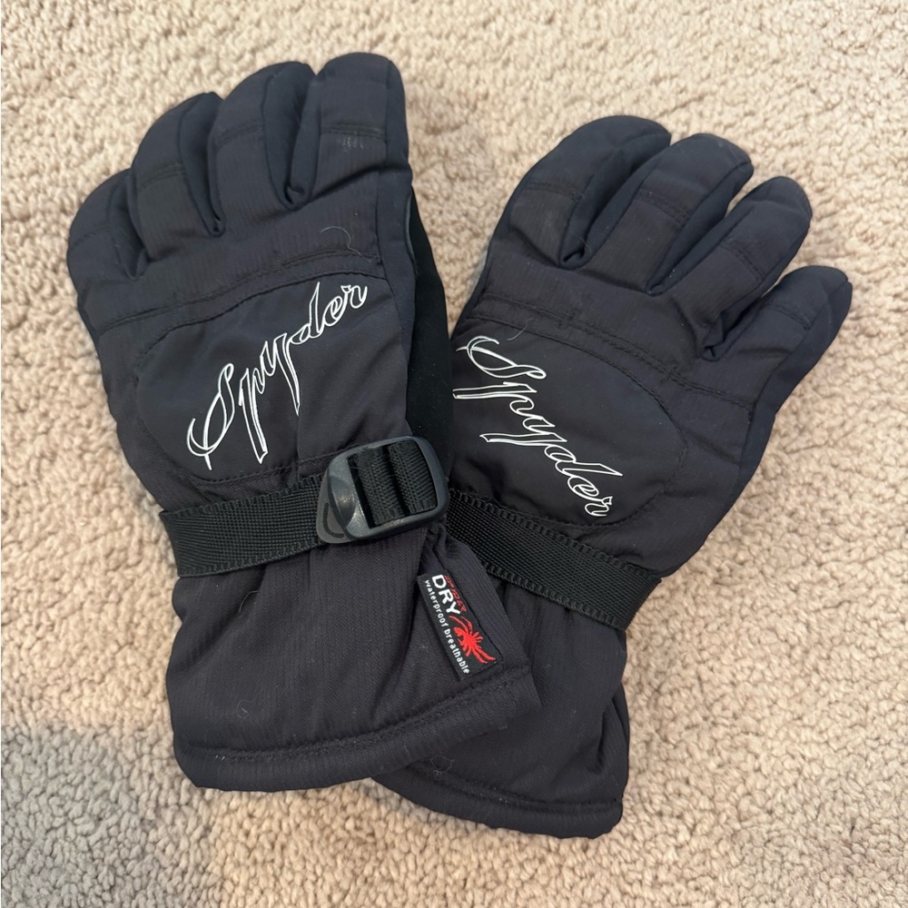 Spyder Black Insulated Gloves